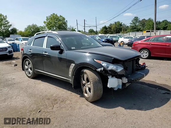 2009 Infiniti FX35 with VIN JNRAS18W49M154665, listed as a Copart auction lot 70996284 with 136,412 mi miles and Salvage Title. Bid and sale history available at carsss.com. Image 12.