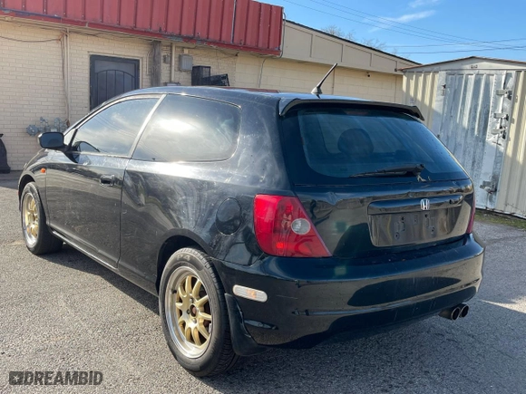 2002 Honda Civic Si with VIN SHHEP33512U305844, listed as a Copart auction lot 49738355 with 202,353 mi miles and Clean Title. Bid and sale history available at carsss.com. Image 3.