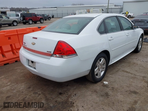 2011 Chevrolet Impala LT Fleet with VIN 2G1WG5EK2B1107533, listed as a IAAI auction lot 41714694 with 217,711 mi miles and . Bid and sale history available at DreamBid. Image 4.