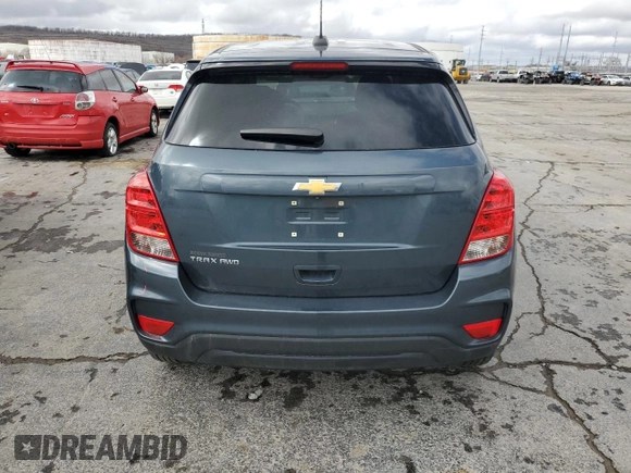 2021 Chevrolet Trax LS with VIN KL7CJNSM5MB377101, listed as a Copart auction lot 47637515 with 48,770 mi miles and Salvage Title. Bid and sale history available at carsss.com. Image 6.