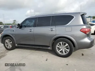 2017 Infiniti QX80 z VIN JN8AZ2NF1H9643990, wystawiony jako Copart lot #55598085 z przebiegiem 129 961 mil mil oraz Szkody całkowita. Historia ofert i sprzedaży dostępna na DreamBid. Obrazek 2.