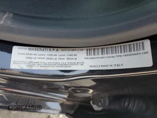 2015 Maserati Ghibli S Q4 with VIN ZAM57RTA6F1150185, listed as a Copart auction lot 69081743 with 95,125 mi miles. Bid and sale history available at carsss.com. Image 12.