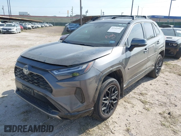 2024 Toyota RAV4 Hybrid SE with VIN 4T3T6RFV7RU161067, listed as a IAAI auction lot 41942992 with 11,952 mi miles and . Bid and sale history available at DreamBid. Image 2.