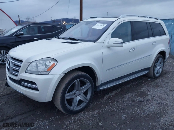 2012 Mercedes-Benz GL-Class GL 550 with VIN 4JGBF8GE5CA766338, listed as a IAAI auction lot 41158629 with 162,475 mi miles. Bid and sale history available at carsss.com. Image 17.