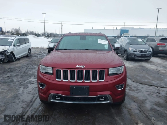 2014 Jeep Grand Cherokee Overland with VIN 1C4RJFCG9EC299235, listed as a IAAI auction lot 41670065 with 108,589 mi miles and . Bid and sale history available at DreamBid. Image 12.