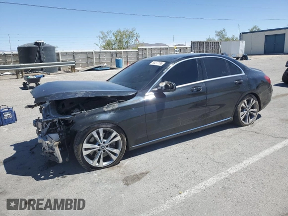 2017 Mercedes-Benz C 300 with VIN 55SWF4JBXHU233055, listed as a Copart auction lot 55277195 with Not provided miles and Salvage title. Bid and sale history available at DreamBid. Image 1.