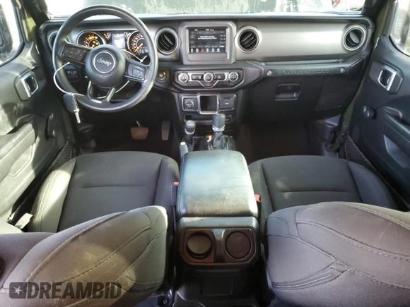 2021 Jeep Wrangler Unlimited Willys with VIN 1C4HJXDM0MW655574, listed as a Copart auction lot 82288524 with 34,986 mi miles and Salvage title. Bid and sale history available at DreamBid. Image 8.