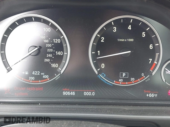 2015 BMW 5 Series 535i with VIN WBA5B1C59FG128828, listed as a IAAI auction lot 41655190 with 90,646 mi miles and . Bid and sale history available at carsss.com. Image 15.