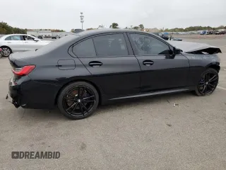 2021 BMW 3 Series M340i xDrive with VIN 3MW5U9J02M8B63206, listed as a Copart auction lot 75713254 with 33,876 mi miles and Salvage Title. Bid and sale history available at carsss.com. Image 3.