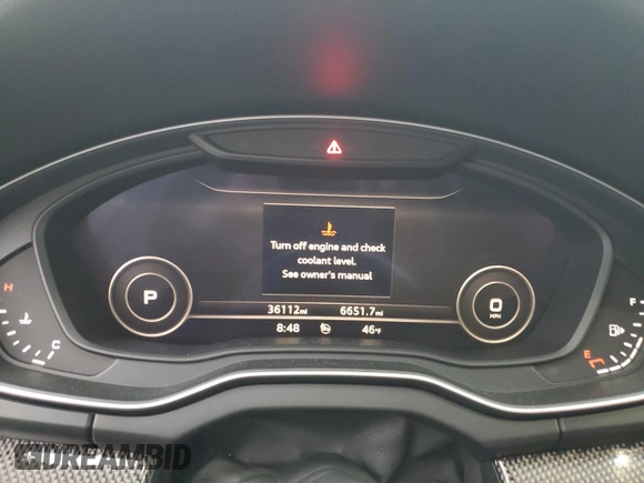 2019 Audi SQ5 Premium Plus with VIN WA1B4AFY8K2114832, listed as a Copart auction lot 48434384 with 36,112 mi miles and . Bid and sale history available at DreamBid. Image 9.