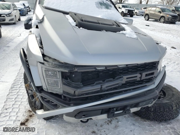 2022 Ford F-150 Raptor with VIN 1FTFW1RGXNFA83388, listed as a Copart auction lot 46278465 with 0 mi miles and Salvage Title. Bid and sale history available at carsss.com. Image 11.