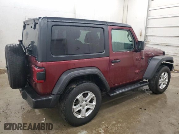 2021 Jeep Wrangler 80th Anniversary with VIN 1C4GJXAN9MW784552, listed as a Copart auction lot 43357205 with 65,230 mi miles and Salvage Title. Bid and sale history available at DreamBid. Image 3.