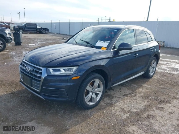 2019 Audi Q5 Premium Plus with VIN WA1BNAFY2K2055483, listed as a IAAI auction lot 41443610 with 89,885 mi miles. Bid and sale history available at carsss.com. Image 2.