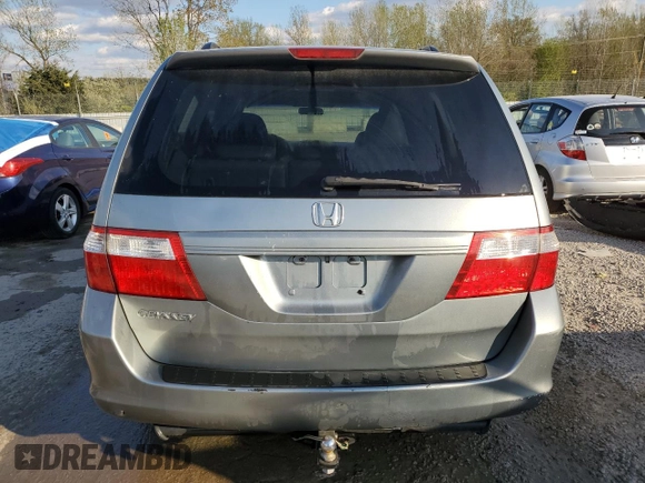 2007 Honda Odyssey EX-L with VIN 5FNRL38777B030285, listed as a Copart auction lot 52752985 with 293,414 mi miles and Salvage Title. Bid and sale history available at carsss.com. Image 6.