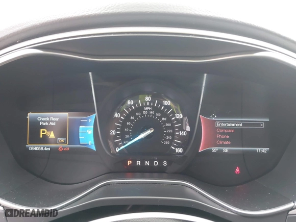 2015 Ford Fusion SE with VIN 3FA6P0H79FR304157, listed as a IAAI auction lot 41947413 with 84,058 mi miles. Bid and sale history available at carsss.com. Image 7.