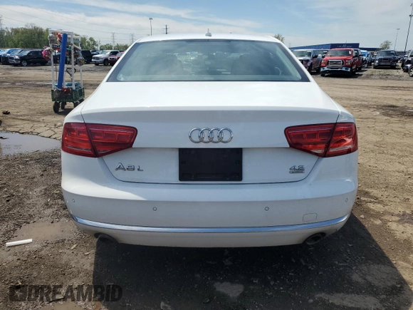 2012 Audi A8 with VIN WAURVAFD2CN017511, listed as a Copart auction lot 56138665 with 100,155 mi miles and Clean title. Bid and sale history available at DreamBid. Image 6.