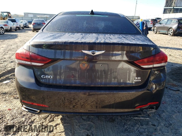 2017 Genesis G80 3.8L with VIN KMHGN4JE9HU191919, listed as a Copart auction lot 76667294 with 121,550 mi miles and Salvage Title. Bid and sale history available at DreamBid. Image 6.