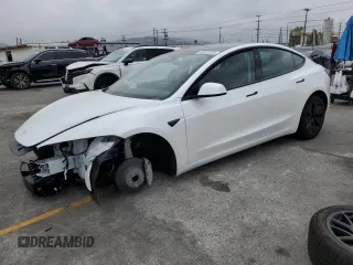 2025 Tesla Model 3 Long Range with VIN 5YJ3E1EA9SF919859, listed as a Copart auction lot 55425225 with 2,209 mi miles and Non repairable. Bid and sale history available at DreamBid. Image 1.