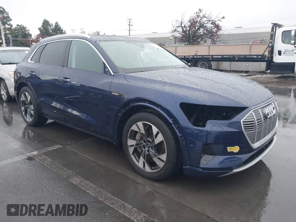 2022 Audi e-tron Premium Plus with VIN WA1LAAGE5NB022695, listed as a IAAI auction lot 41181338 with 14,711 mi miles and . Bid and sale history available at DreamBid. Image 1.