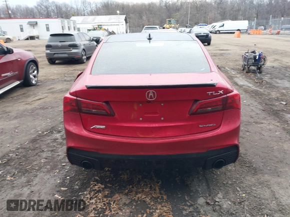 2020 Acura TLX Advance with VIN 19UUB3F80LY000159, listed as a IAAI auction lot 41677292 with 17,113 mi miles and . Bid and sale history available at DreamBid. Image 16.