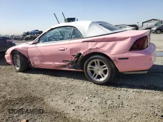 1998 Ford Mustang GT with VIN 1FAFP45X7WF141615, listed as a Copart auction lot 42099895 with 169,069 mi miles and Salvage Title. Bid and sale history available at carsss.com. Image 2.
