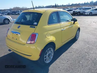 2014 FIAT 500 Pop with VIN 3C3CFFAR2ET205524, listed as a IAAI auction lot 41429598 with 61,965 mi miles. Bid and sale history available at carsss.com. Image 4.