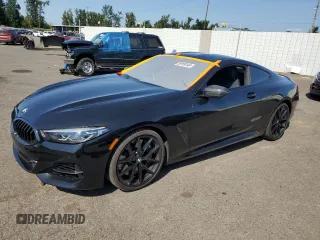 2022 BMW 8 Series M850i xDrive with VIN WBABC4C02NCH97036, listed as a Copart auction lot 59159145 with 24,148 mi miles and Salvage title. Bid and sale history available at DreamBid. Image 1.