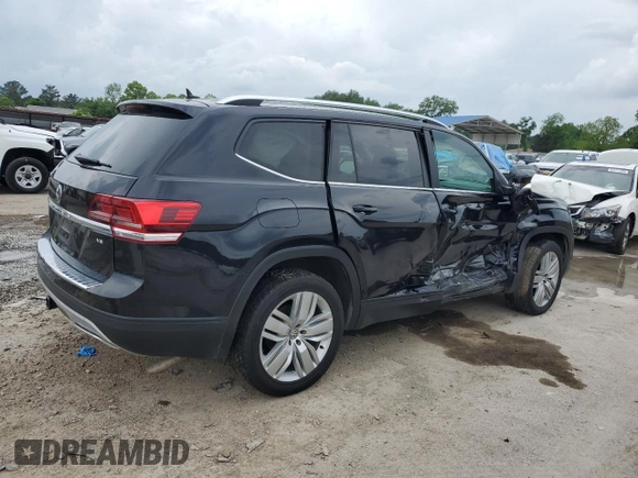 2019 Volkswagen Atlas SE with VIN 1V2WR2CA2KC546430, listed as a Copart auction lot 54391785 with 145,839 mi miles and Salvage title. Bid and sale history available at DreamBid. Image 3.