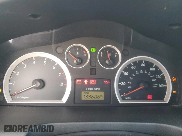 2005 Hyundai Santa Fe GLS with VIN KM8SC13D25U885124, listed as a Copart auction lot 82380954 with 139,606 mi miles and Clean Title. Bid and sale history available at DreamBid. Image 9.