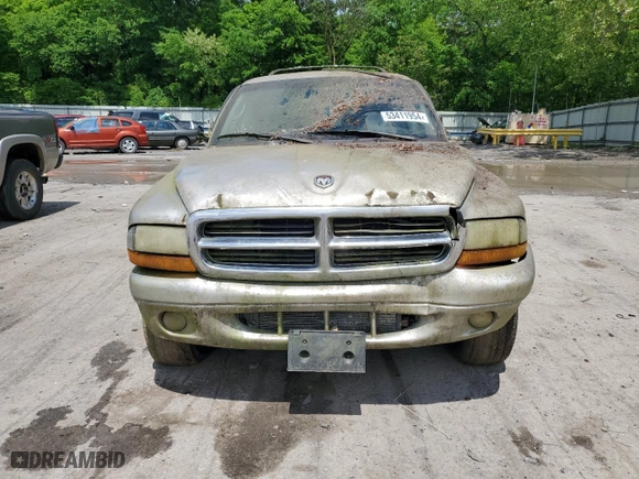 2001 Dodge Durango with VIN 1B4HS28N71F631719, listed as a Copart auction lot 74550714 with 0 mi miles and Salvage Title. Bid and sale history available at carsss.com. Image 5.
