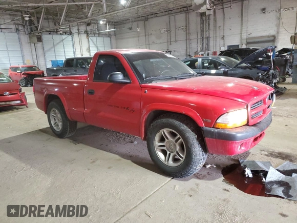 1999 Dodge Dakota SLT with VIN 1B7GL26Z4XS233613, listed as a Copart auction lot 89320955 with 221,289 mi miles and Clean Title. Bid and sale history available at carsss.com. Image 4.