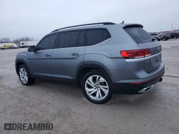 2023 Volkswagen Atlas SE with VIN 1V2JR2CA4PC537049, listed as a Copart auction lot 44129915 with 26,340 mi miles and Salvage title. Bid and sale history available at DreamBid. Image 2.
