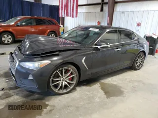 2019 Genesis G70 Advanced z VIN KMTG54LE3KU037703, wystawiony jako Copart lot #50238845 z przebiegiem 100 022 mil mil oraz Szkoda całkowita • Salvage title. Historia ofert i sprzedaży dostępna na DreamBid. Obrazek 1.