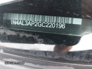2016 Nissan Altima SR with VIN 1N4AL3AP2GC220196, listed as a IAAI auction lot 42362704 with 104,939 mi miles and . Bid and sale history available at DreamBid. Image 9.