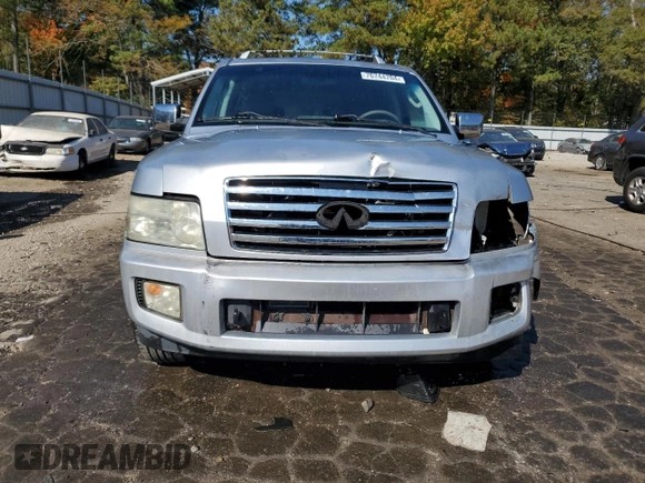 2004 Infiniti QX56 with VIN 5N3AA08C54N800370, listed as a Copart auction lot 76744704 with 143,092 mi miles and Salvage Title. Bid and sale history available at carsss.com. Image 5.