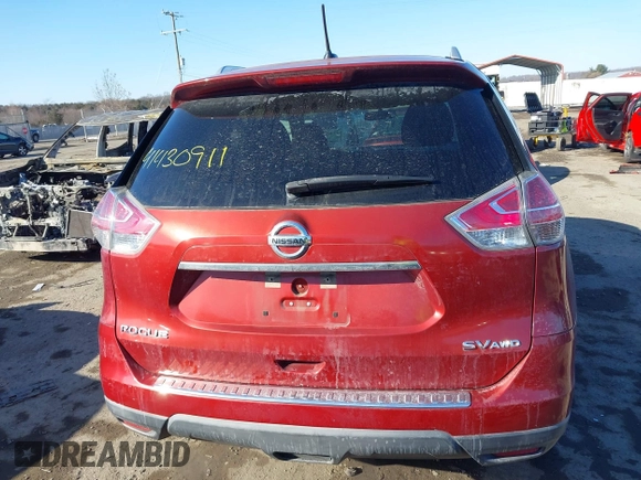 2016 Nissan Rogue SL with VIN KNMAT2MV3GP699140, listed as a IAAI auction lot 41430911 with 129,015 mi miles and . Bid and sale history available at DreamBid. Image 16.