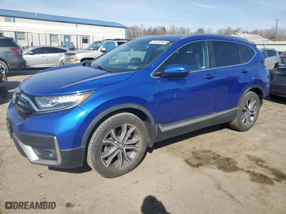 2020 Honda CR-V Touring with VIN 7FARW2H93LE014652, listed as a Copart auction lot 46703465 with 63,553 mi miles and Salvage Title. Bid and sale history available at carsss.com. Image 1.