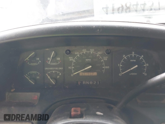 1993 Ford Bronco XL with VIN 1FMEU15N1PLB29714, listed as a IAAI auction lot 41984437 with 165,195 mi miles. Bid and sale history available at carsss.com. Image 7.