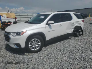 2020 Chevrolet Traverse LT Cloth with VIN 1GNERGKW5LJ241967, listed as a Copart auction lot 61147445 with 86,666 mi miles and Non repairable. Bid and sale history available at DreamBid. Image 1.