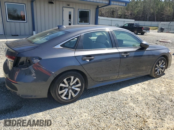 2022 Honda Civic Sedan LX with VIN 2HGFE2F2XNH548124, listed as a Copart auction lot 48738485 with 66,437 mi miles and Salvage Title. Bid and sale history available at carsss.com. Image 3.