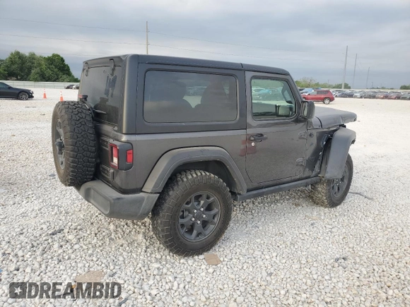 2022 Jeep Wrangler Willys Sport z VIN 1C4GJXAN2NW164546, wystawiony jako Copart lot #52257525 z przebiegiem 34 197 mil mil oraz Szkoda całkowita • Salvage title. Historia ofert i sprzedaży dostępna na DreamBid. Obrazek 3.