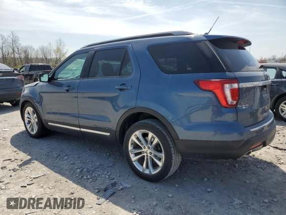 2018 Ford Explorer XLT with VIN 1FM5K7D8XJGB89107, listed as a Copart auction lot 51527655 with 54,724 mi miles and Salvage Title. Bid and sale history available at DreamBid. Image 2.