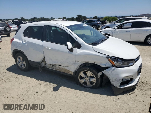 2020 Chevrolet Trax LS with VIN KL7CJKSB7LB065079, listed as a Copart auction lot 62301365 with 64,325 mi miles and Salvage title. Bid and sale history available at DreamBid. Image 4.