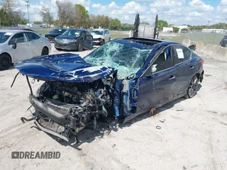 2016 Infiniti Q50 Red Sport 400 with VIN JN1FV7AR9GM451838, listed as a IAAI auction lot 41679235 with Not Provided miles and . Bid and sale history available at DreamBid. Image 16.
