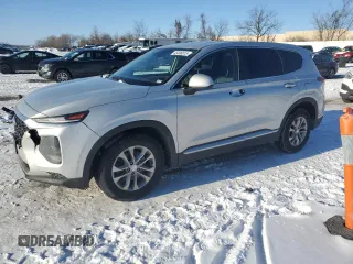 2019 Hyundai Santa Fe SE z VIN 5NMS23AD8KH117866, wystawiony jako Copart lot #45498615 z przebiegiem 70 030 mil mil oraz Szkoda całkowita • Salvage title. Historia ofert i sprzedaży dostępna na DreamBid. Obrazek 1.