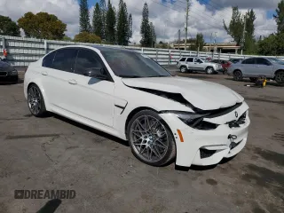 2018 BMW M3 z VIN WBS8M9C51J5G86228, wystawiony jako Copart lot #43836665 z przebiegiem Nie podano mil oraz Szkoda całkowita • Salvage title. Historia ofert i sprzedaży dostępna na DreamBid. Obrazek 4.