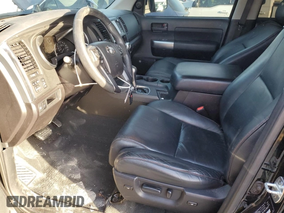 2021 Toyota Sequoia TRD Pro with VIN 5TDEY5B19MS182950, listed as a Copart auction lot 45160465 with 61,759 mi miles and Salvage Title. Bid and sale history available at carsss.com. Image 7.