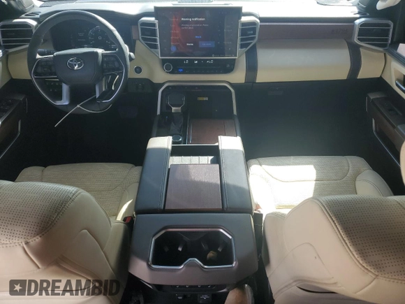 2024 Toyota Tundra 1794 Edition with VIN 5TFMA5DB2RX144001, listed as a Copart auction lot 77356464 with 30,577 mi miles and Salvage title. Bid and sale history available at DreamBid. Image 8.