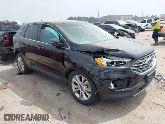 2019 Ford Edge Titanium z VIN 2FMPK3K91KBB95867, wystawiony jako IAAI lot #41798923 z przebiegiem 39 942 mil mil oraz . Historia ofert i sprzedaży dostępna na DreamBid. Obrazek 1.