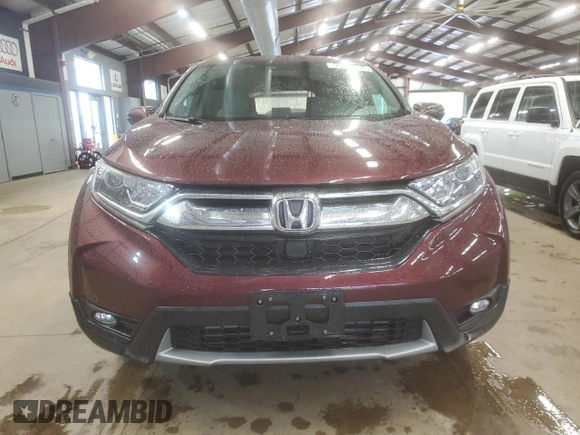 2019 Honda CR-V EX with VIN 2HKRW2H52KH662962, listed as a Copart auction lot 55808015 with 10,899 mi miles and Salvage Title. Bid and sale history available at DreamBid. Image 5.